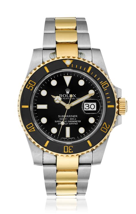 rolex 2 tone submariner.